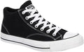 Black White Canvas Mid High Sneaker N259