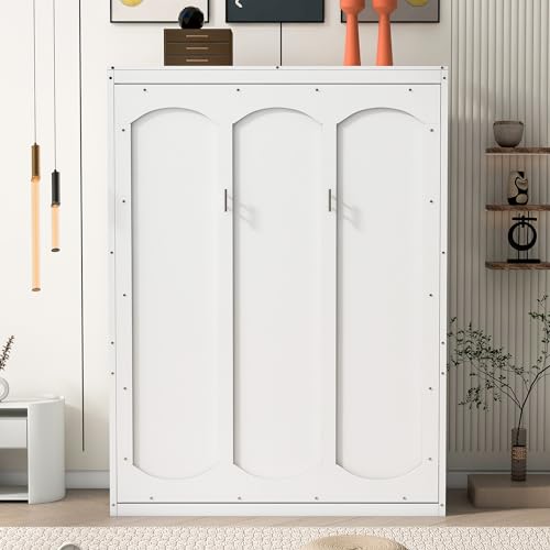Queen Size Murphy Bed with Storage Shelves Z67263