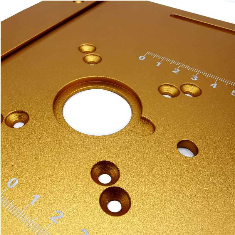 Aluminum Router Table Insert Plate with Miter Gauge E742979