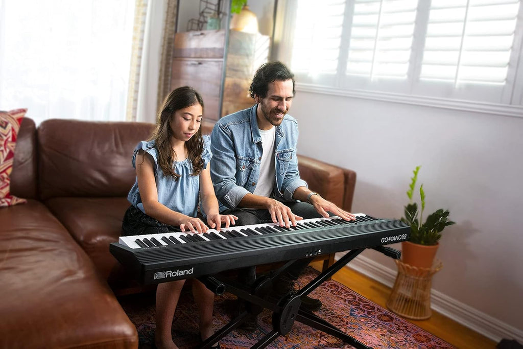 88-Key Full Size Portable Digital Piano Keyboard with Bluetooth Speakers E4906