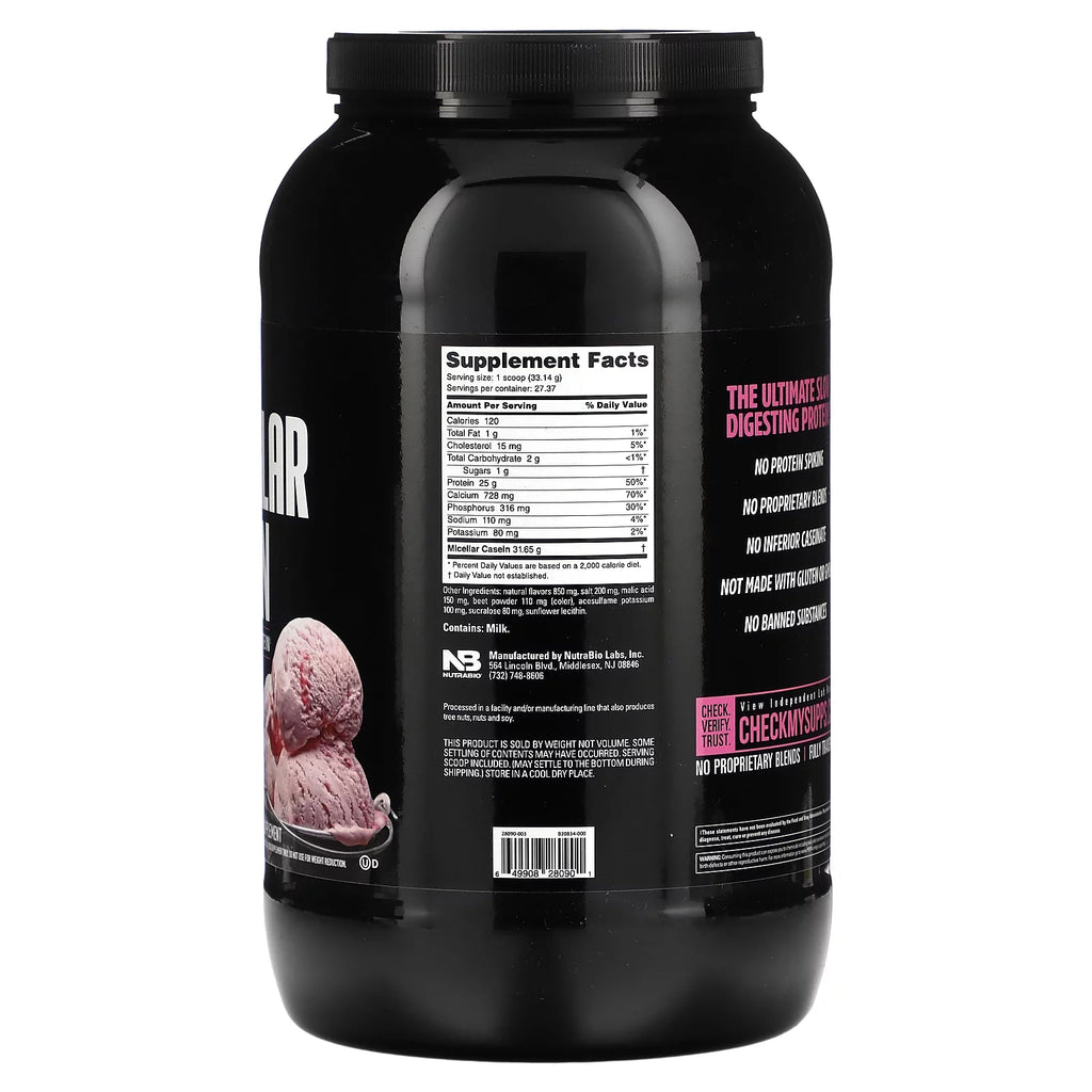 Strawberry Ice Cream Micellar Casein, 2 lb (907 g) S512