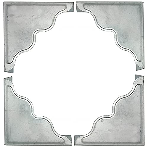 8 Pcs Antique Silver Metal Furniture Corner Protectors T601