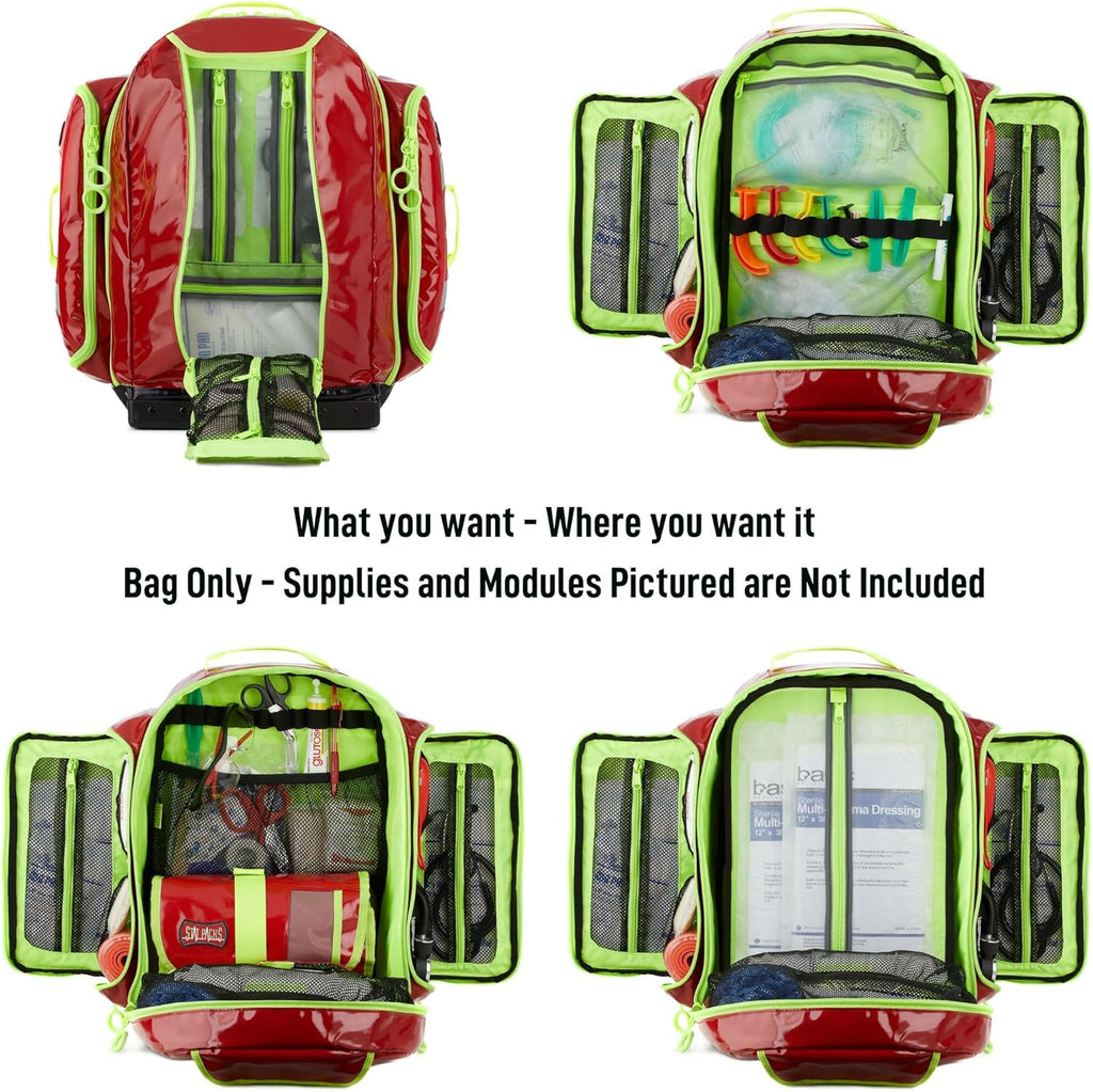 Black BLS ALS Medic Backpack Jump Bag D10431