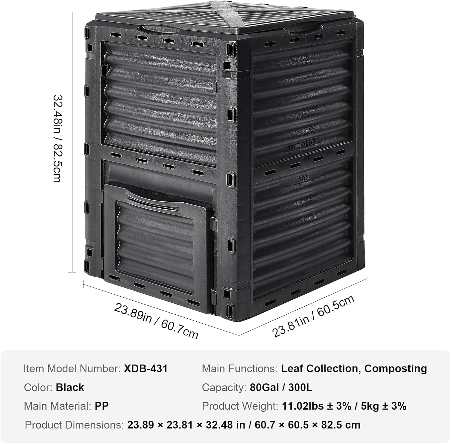 80 Gallon BPA Free Composting Bin K62064