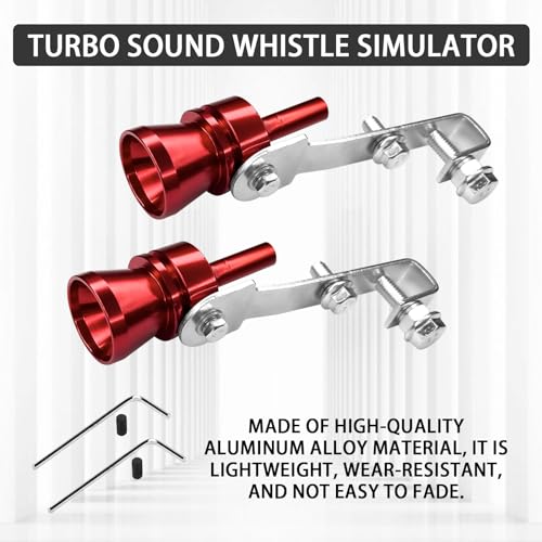 2PCS Aluminum Alloy Exhaust Turbo Whistle A565539