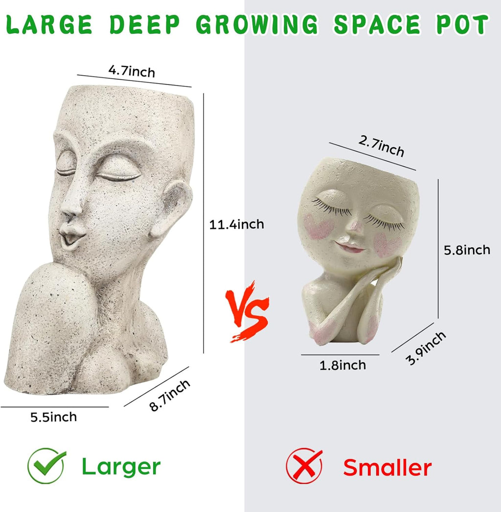 Large Flower Pots with Drainage Hole X908250