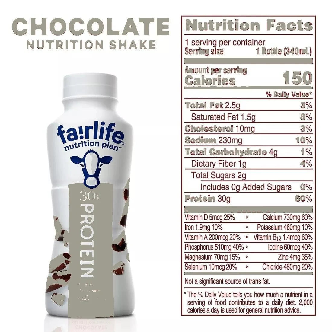11 oz Pack of 6 Chocolate Protein Shakes Q559