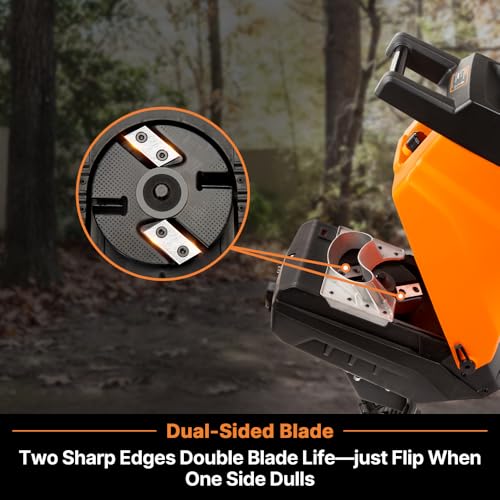 Electric Wood Chipper Shredder 15-Amp 1.8-Inch Cutting Diameter Z48818