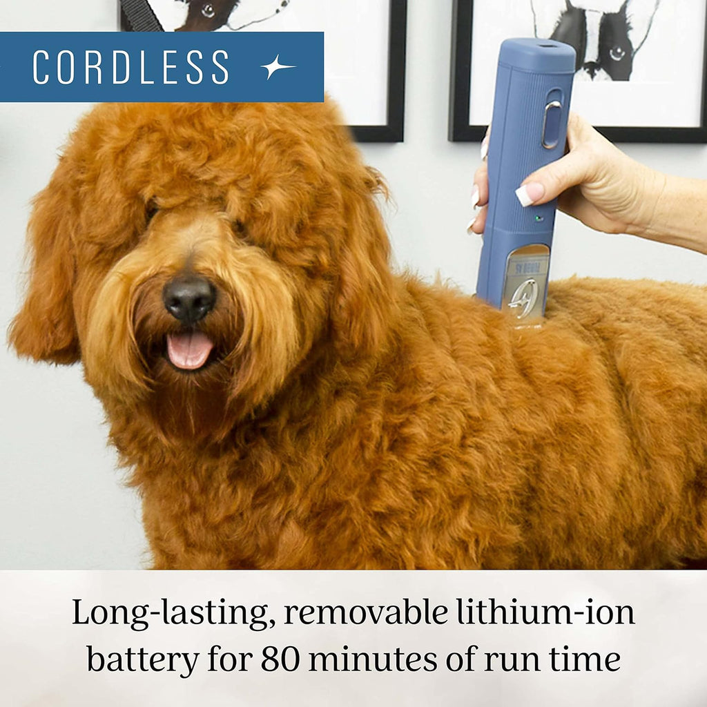 Blue Cordless Animal Clipper with Detachable Blade M848182