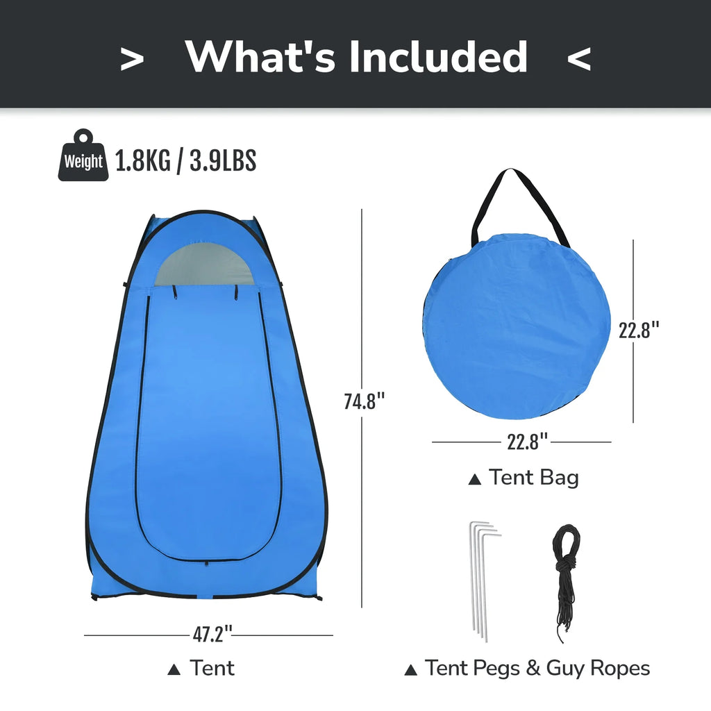 Blue Pop Up Camping Shower Tent A27503