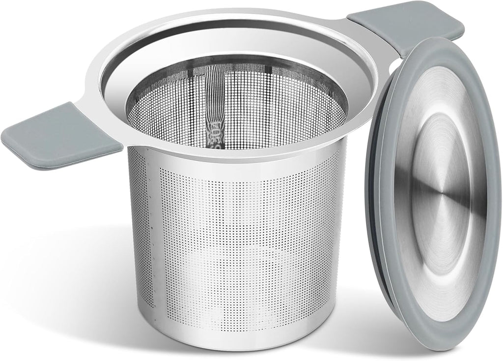 Stainless Steel Extra Fine Mesh Tea Infuser Strainer with Double Handles Y27274