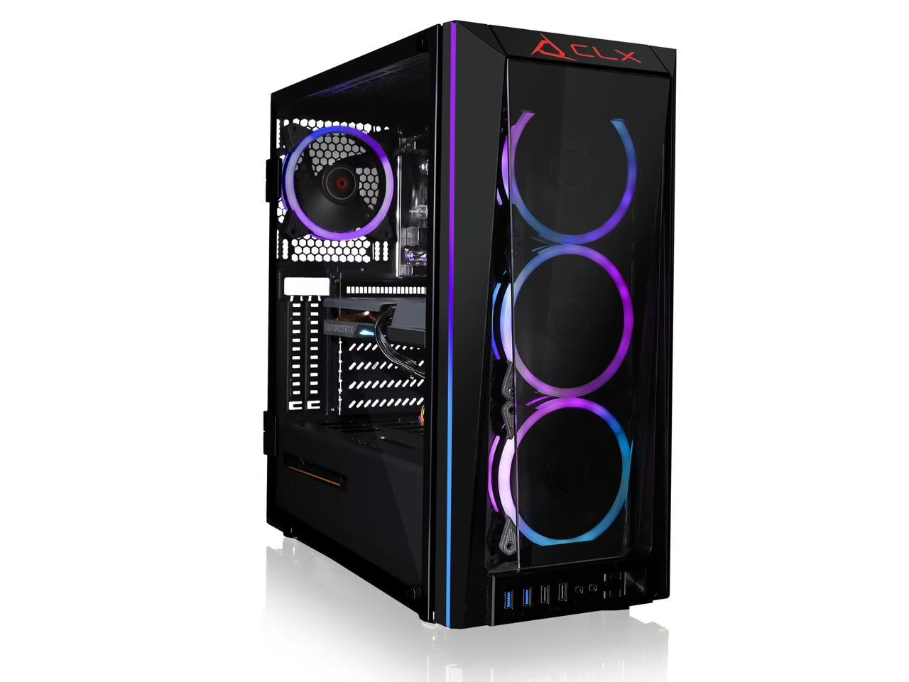 Liquid Cooled Intel Core i7 10700KF 8-Core Processor 32GB DDR4 Memory GeForce RTX 3060 12GB Graphics 500GB SSD 4TB HDD Windows 11 Home Desktop P45265