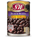 12 Pack Low Sodium Canned Black Beans, 15 Ounce Can L635058