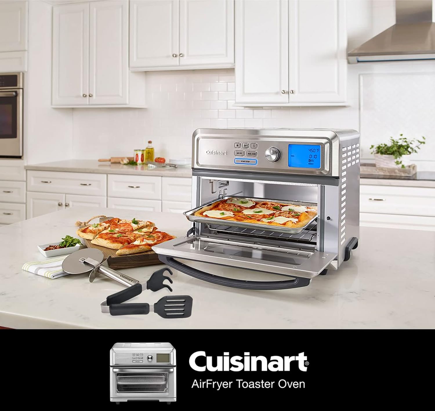 Digital AirFryer Toaster Oven with Silicone Tongs P685