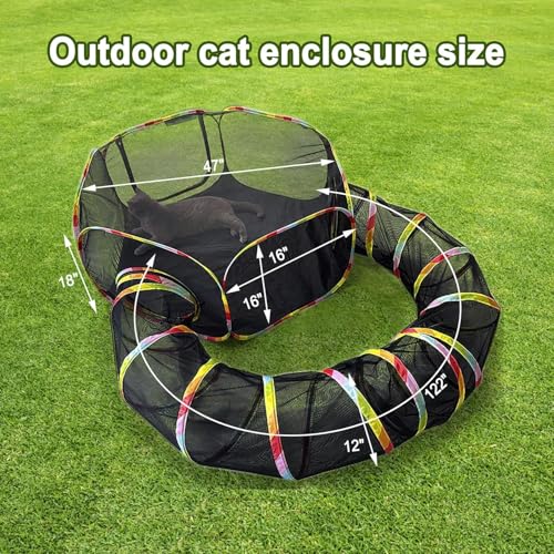 Outdoor Cat Enclosure with Storage Bag T381535