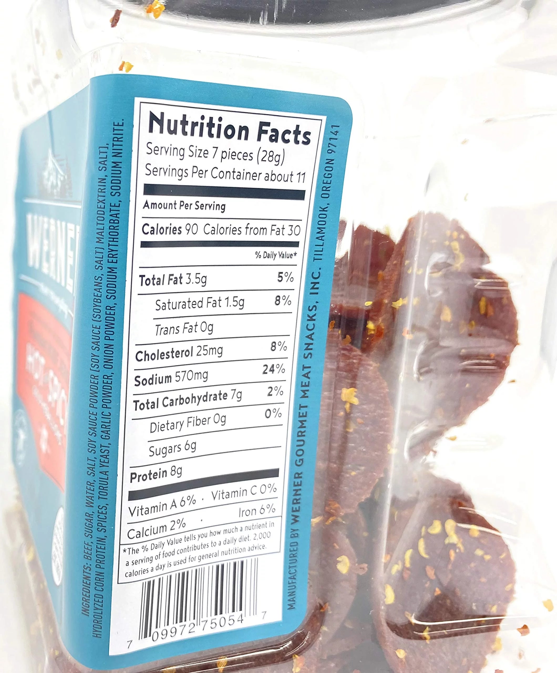 80 Count 11.8 Oz Beef Jerky D963002