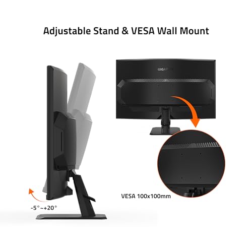 31.5" 165Hz 1440P Curved Gaming Monitor, VA 1500R Display, Black H725858