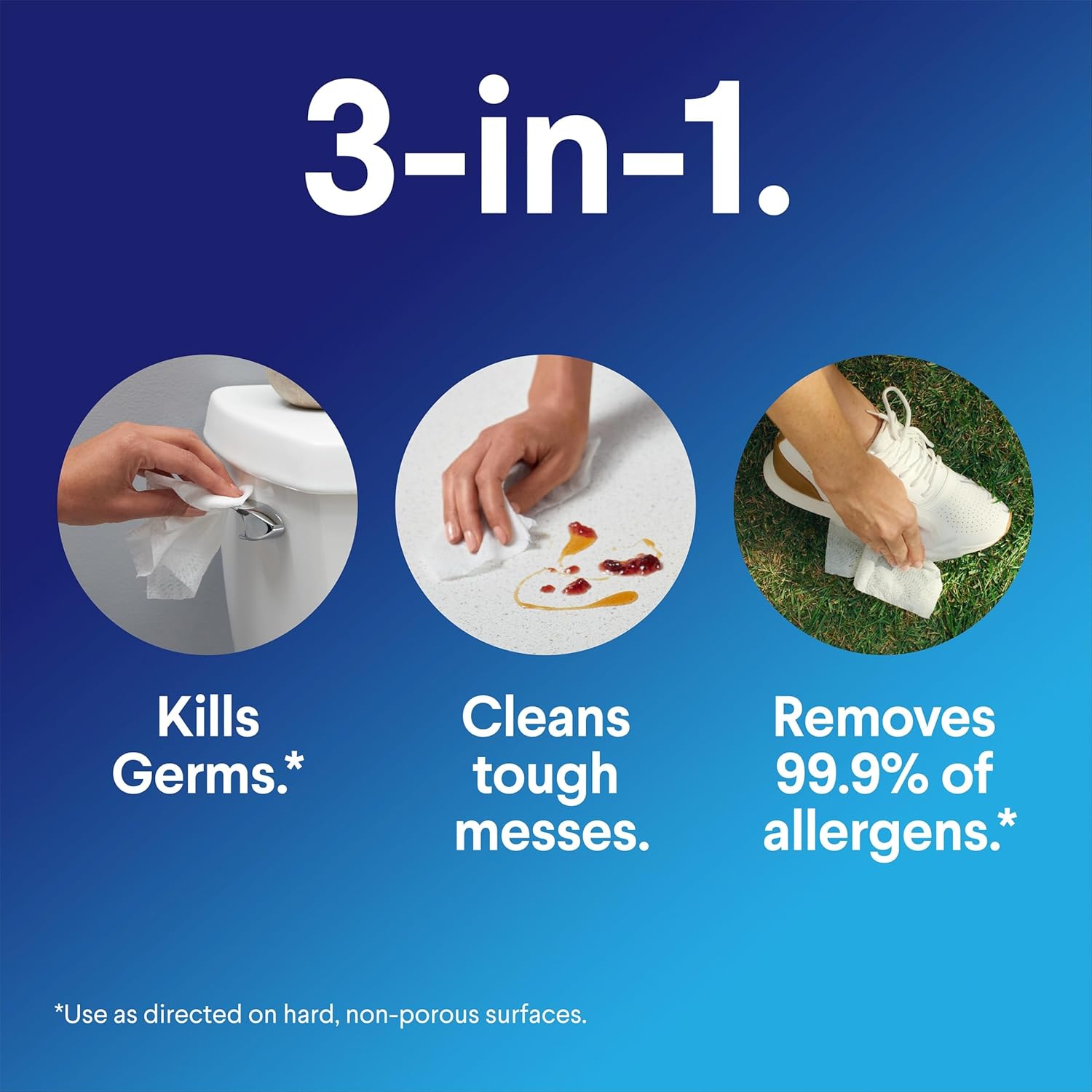 Disinfecting Wipes, Lemon Scent, 75 Ct, Pack of 6 R7696