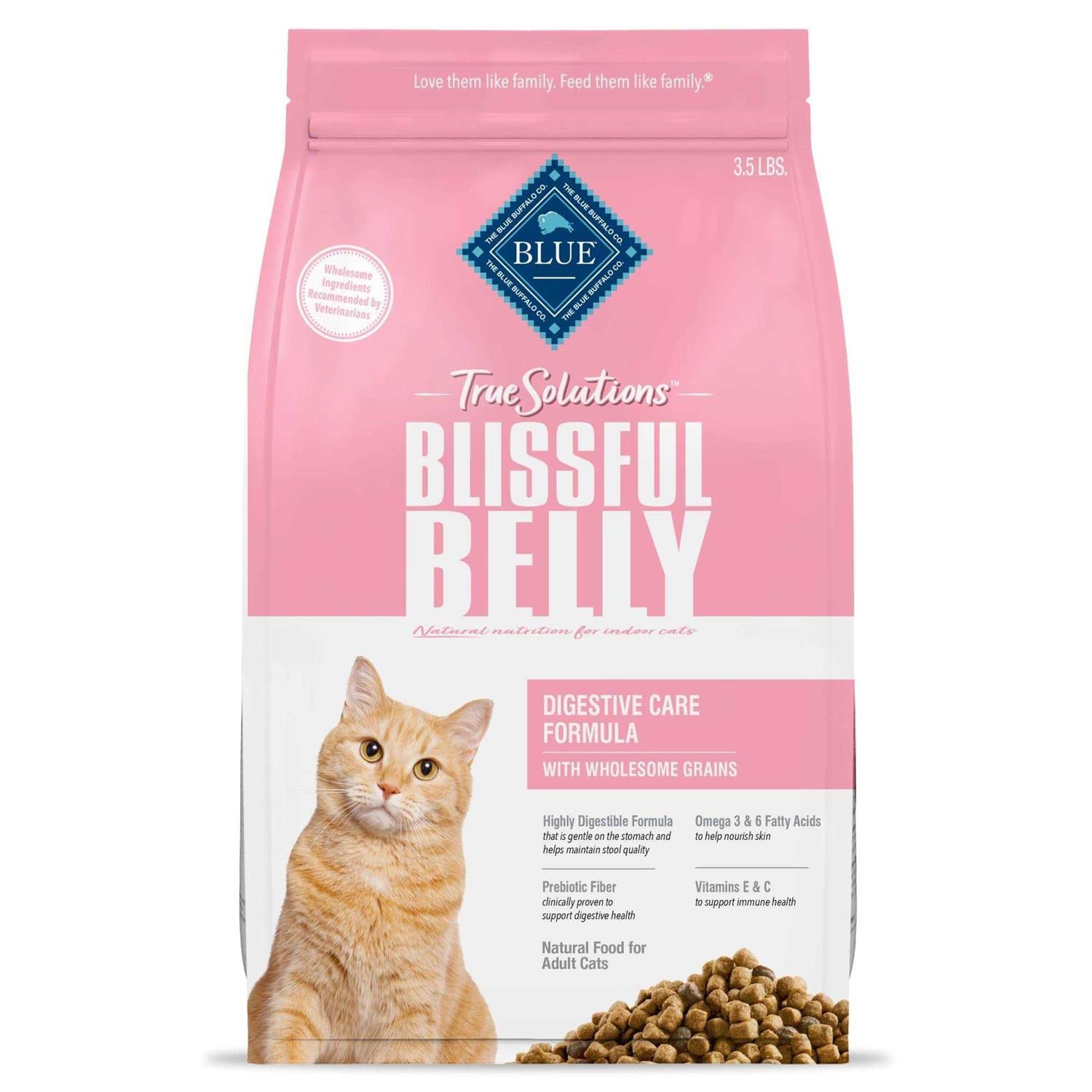 Blue Buffalo True Solutions Blissful Belly Digestive Care Adult Dry Cat Food B2920