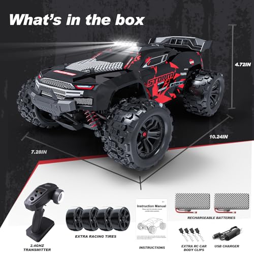 1:18 Scale 4WD RC Car with 2 Rechargeable Batteries X2299