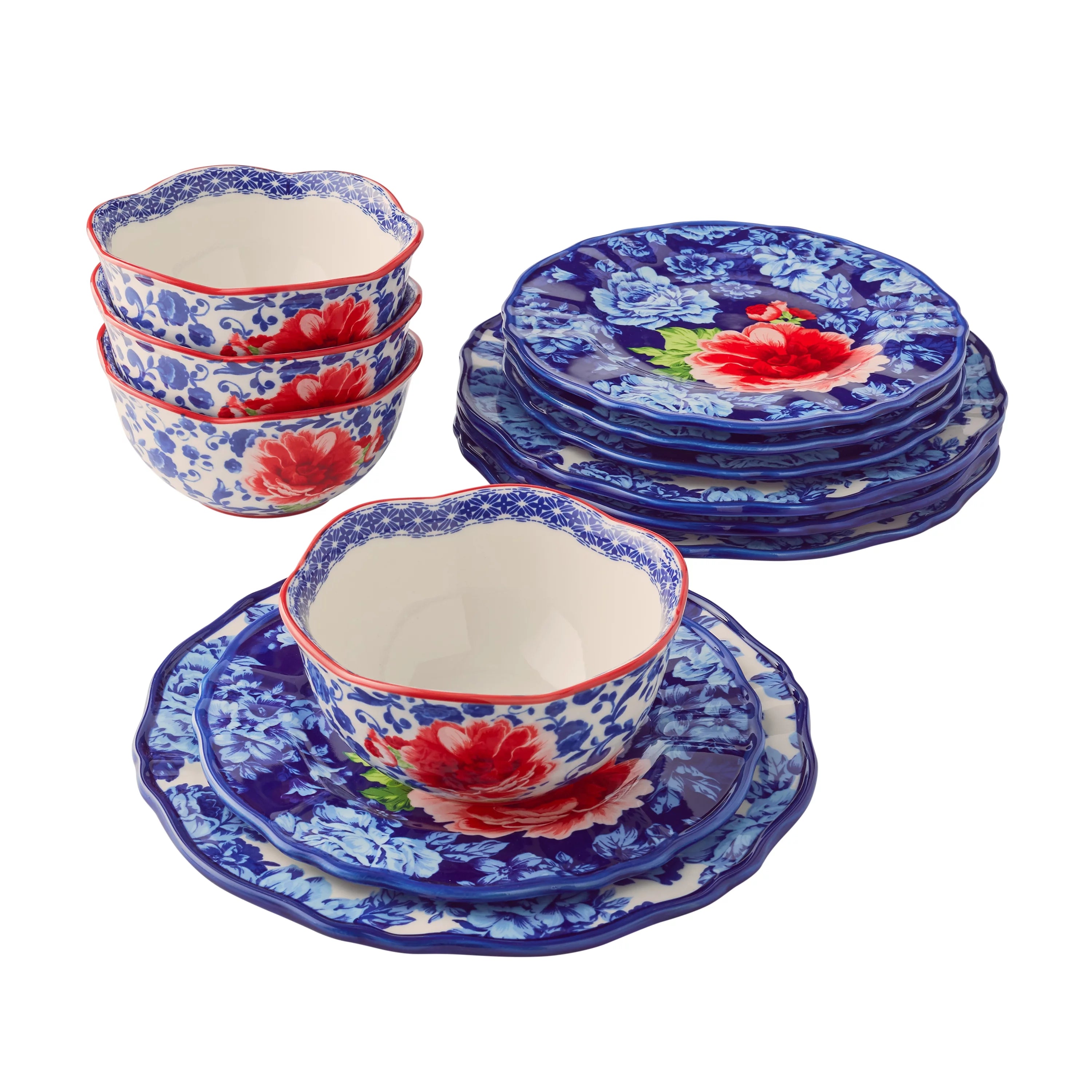12-Piece Stoneware Dinnerware Set R19308