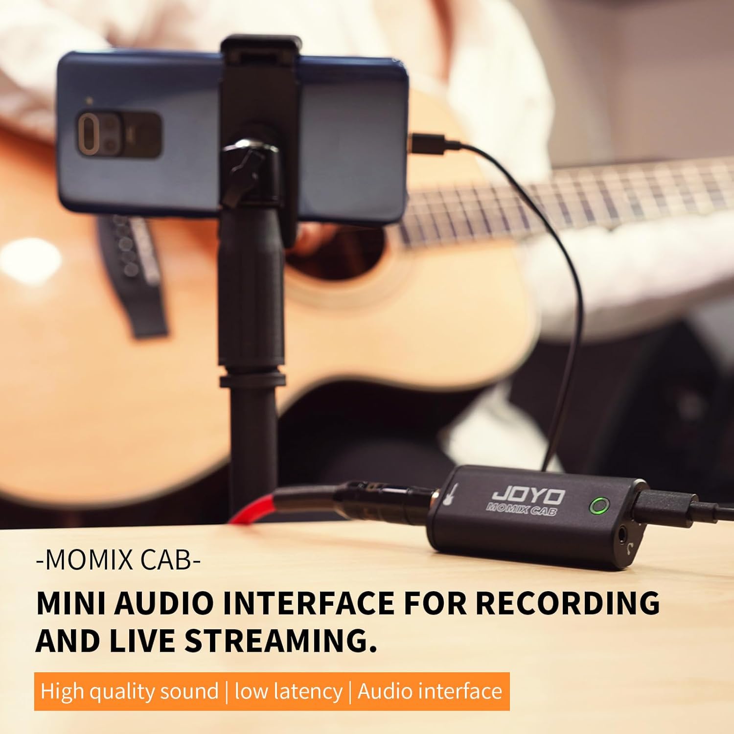 5.8GHz Wireless Guitar System with Charging Box and Guitar Audio Interface Q9769