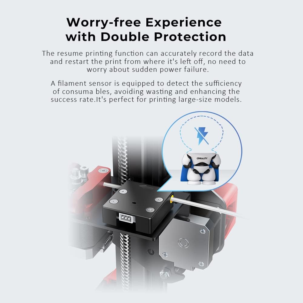 FDM 3D Printer with CR Touch Automatic Leveling Dual Z-axis 32-bit Silent Mainboard F9089