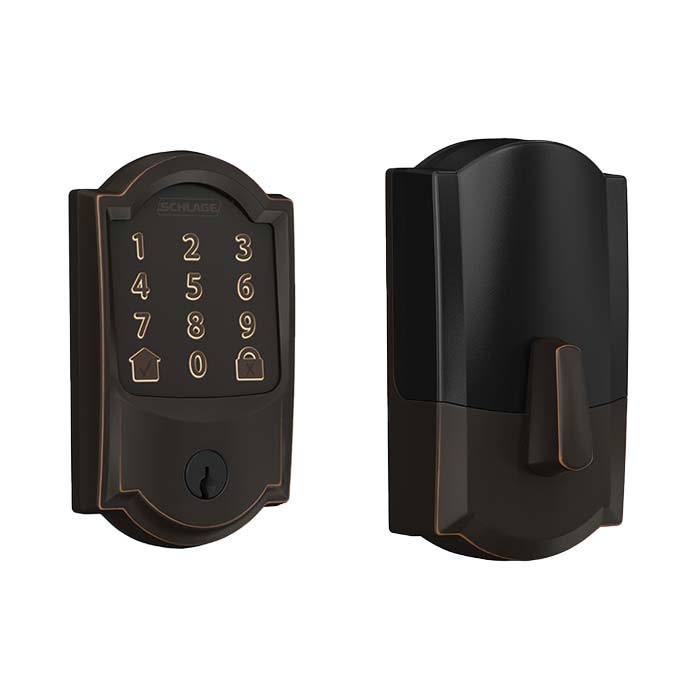 Bright Chrome Smart Deadbolt with WiFi Touchscreen Keypad T314