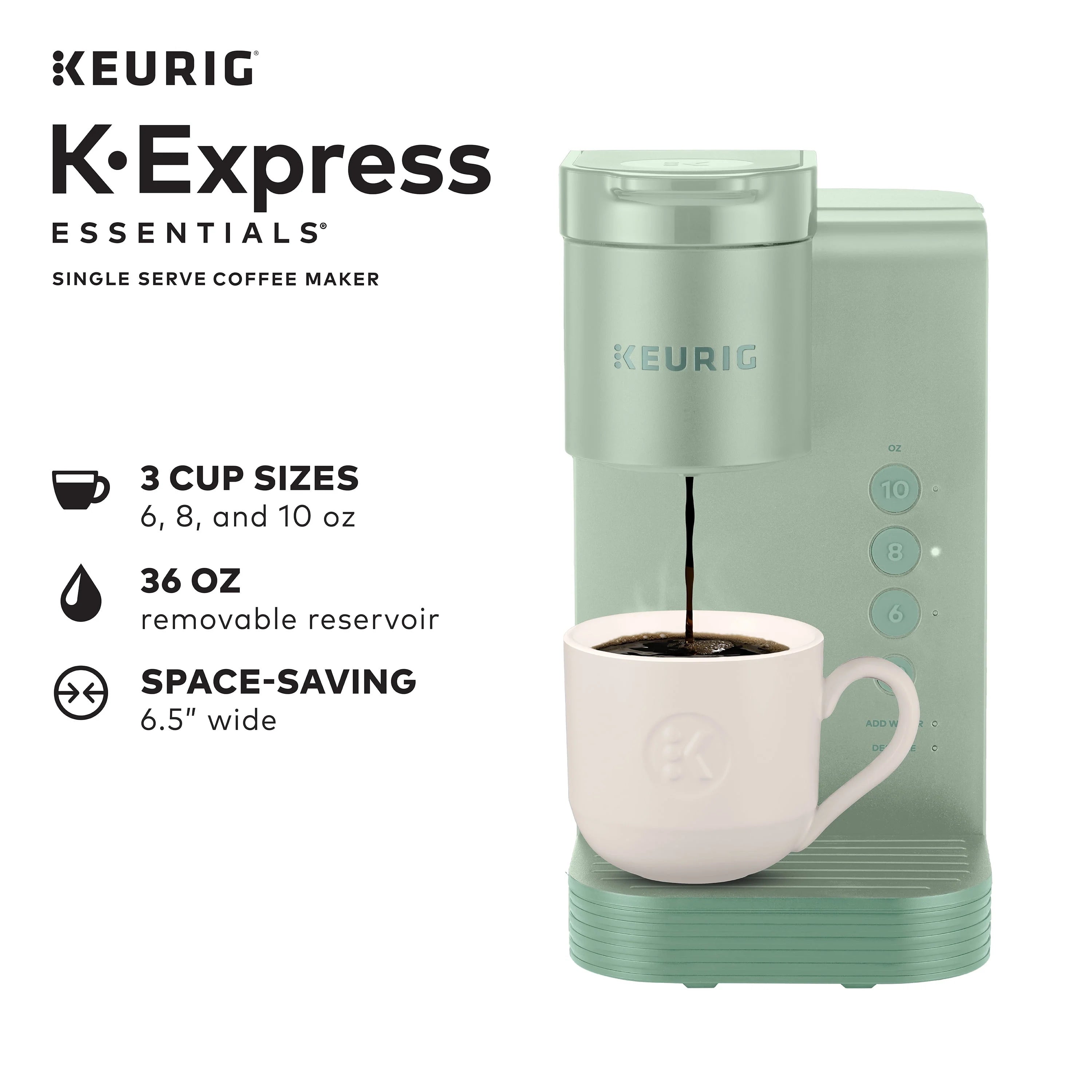 Black Single Serve K-Cup Pod Coffee Maker Q6883