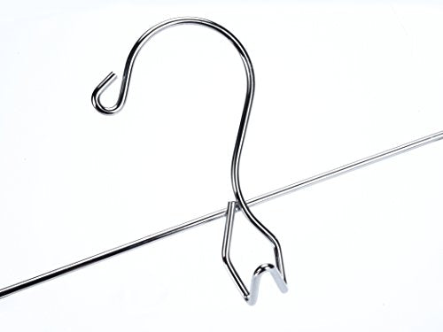 6 Pc Heavy Duty Metal Pants Hangers with Adjustable Clips Q3656
