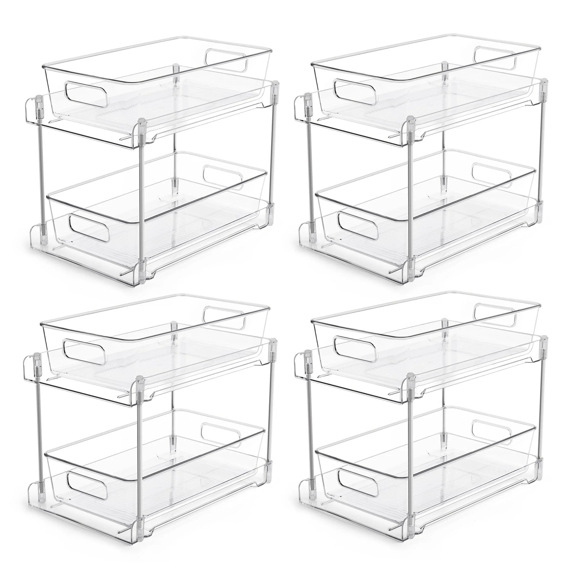4-Pack 2 Tier Pull-Out Under Sink Organizer X9859