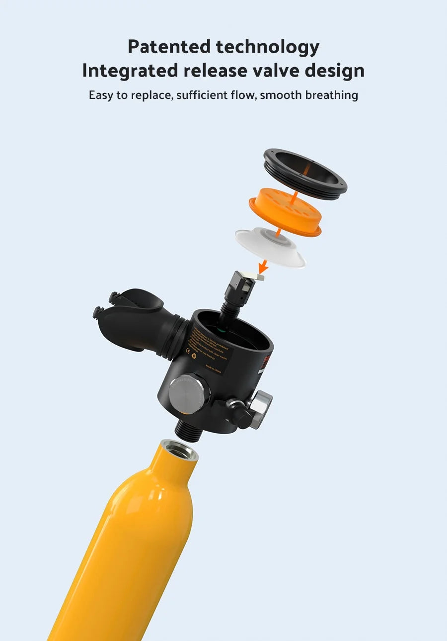 Black 0.5L Mini Scuba Tank R471874