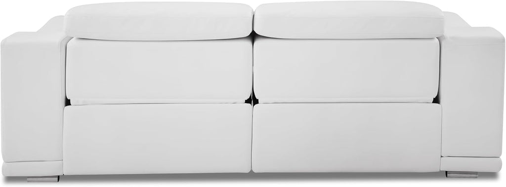87 Inch Genuine Italian Leather Power Reclining Sofa S6834
