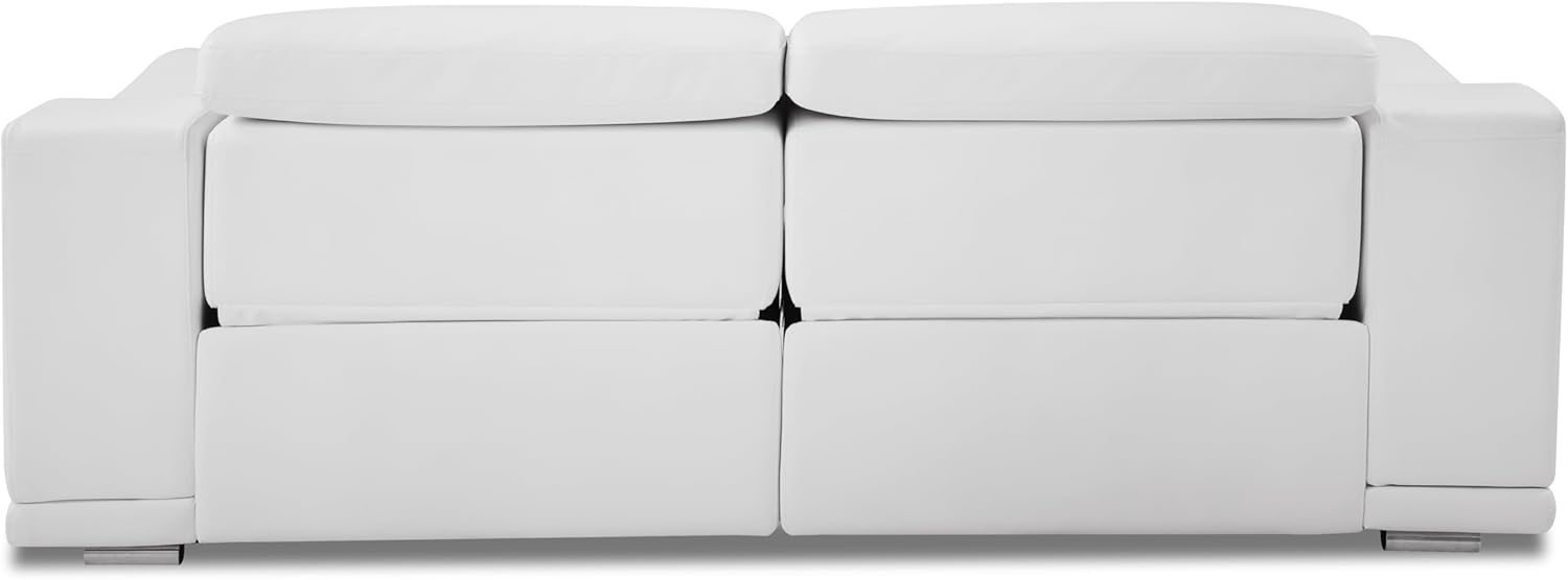 87 Inch Genuine Italian Leather Power Reclining Sofa S6834