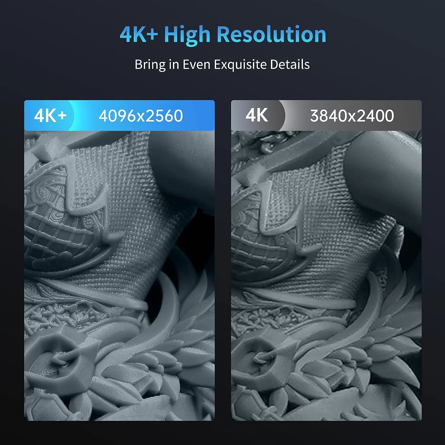 LCD 4K Resin 3D Printer with 5 KG UV Resin H443901