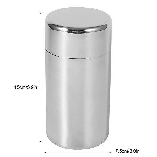 Stainless Steel Tea Canister with Airtight Double Lids (550ml) B1722