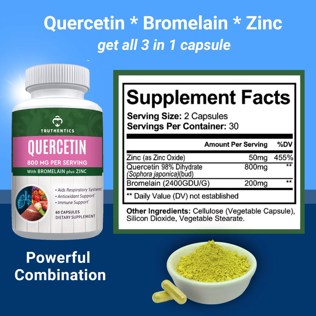 Quercetin 800mg 120 Capsules Supplement D270