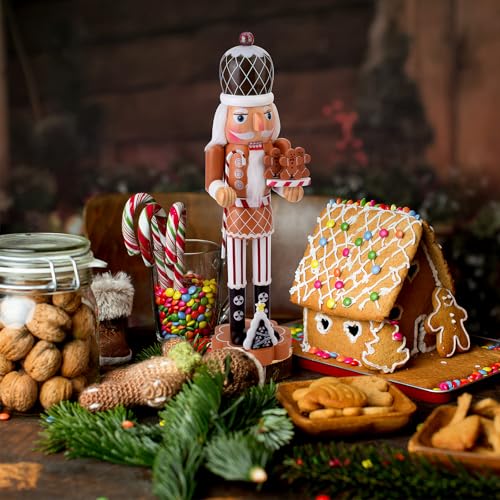 14.4 Inch Wooden Christmas Nutcracker Figure L732035