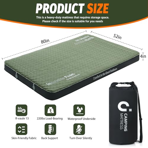 4" Ultra-Thick Self Inflating Foam Camping Mattress R15022