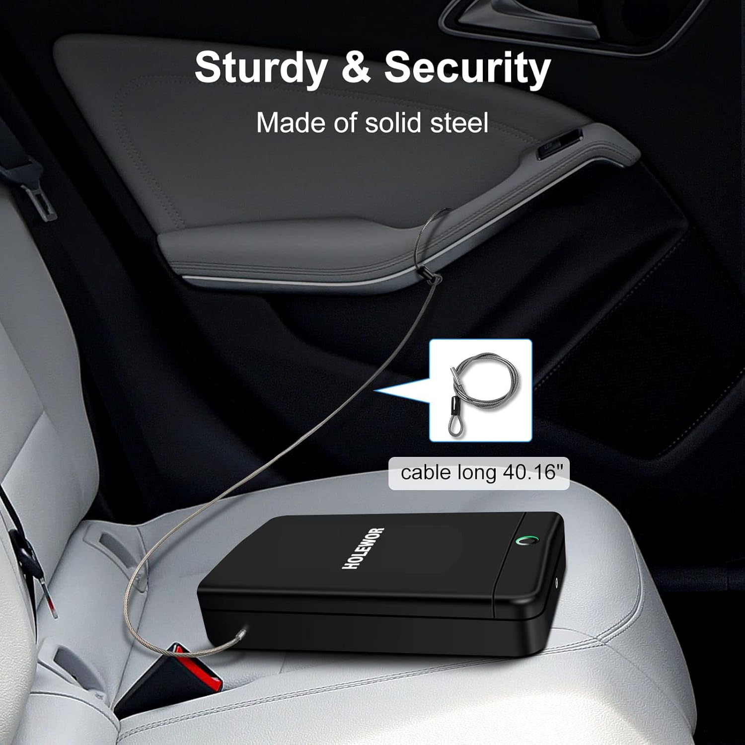 Biometric Fingerprint Quick Access Portable Pistol Safe Q79844