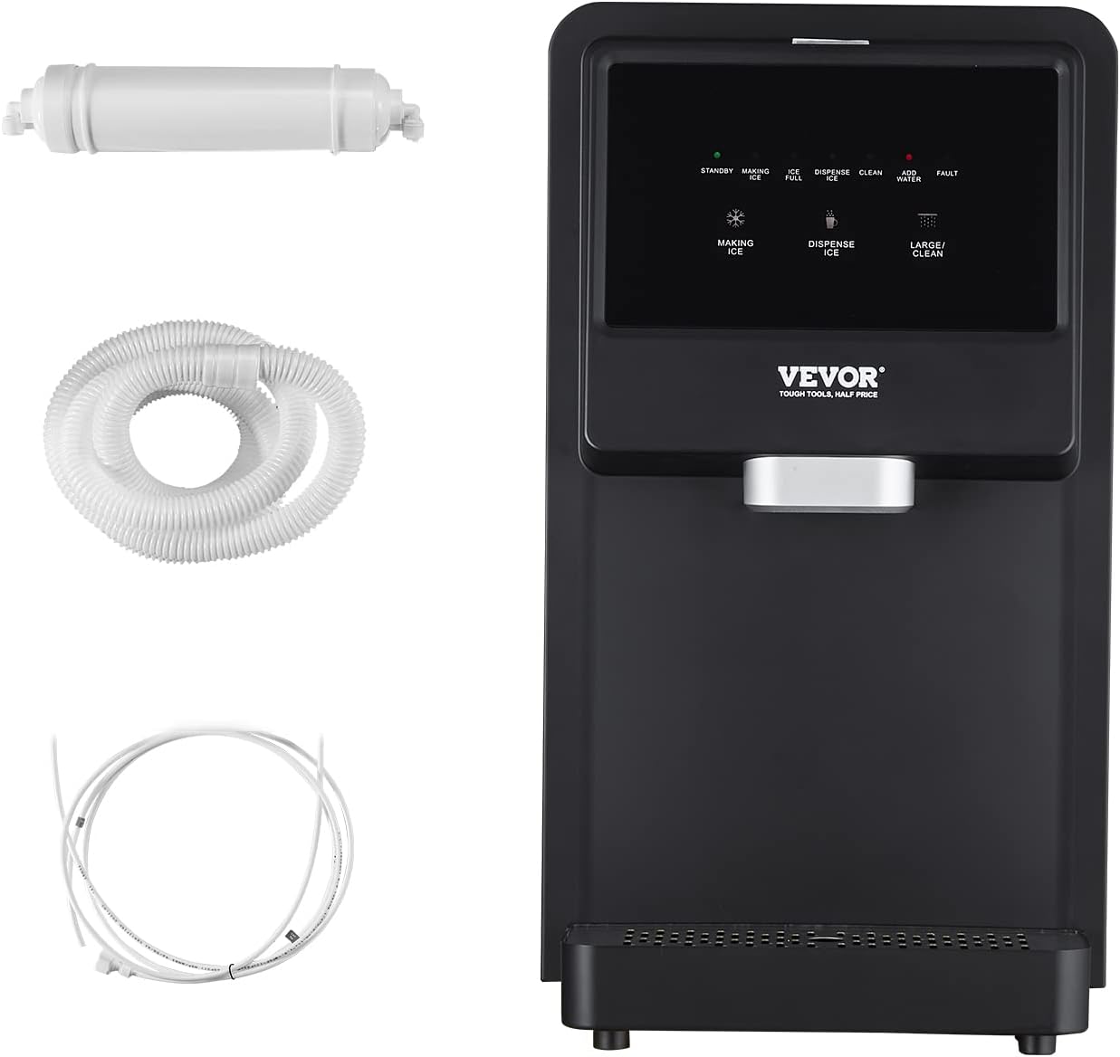 62lbs Countertop Nugget Ice Maker with Self-Cleaning O581523