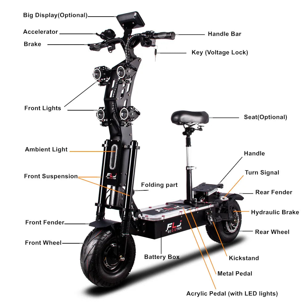 72V Electric Scooter J6227