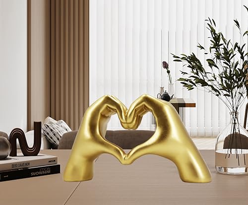 Silver Heart Hands Sculpture A183409
