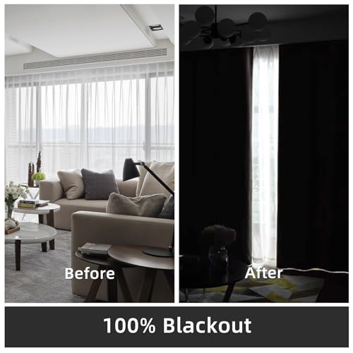Blackout Curtains 84 inch Long 2 Panel Sets M727252