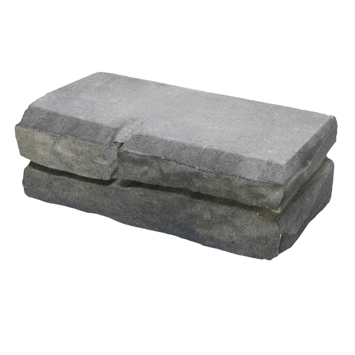 12-in L x 4-in H x 5.75-in D Concrete Retaining Wall Block W1989