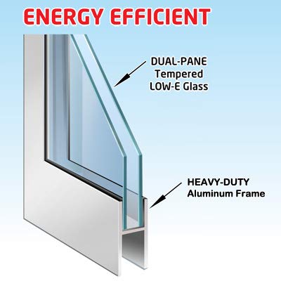 Large Electronic Dog Door for Patio Doors Z848
