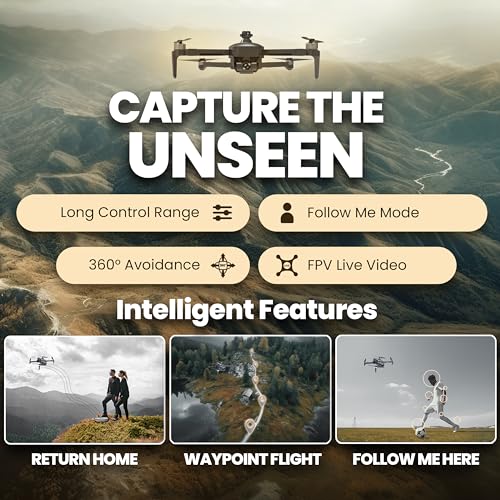 GPS 4K UHD Camera Drone with Obstacle Avoidance and 3-Axis Gimbal X368714