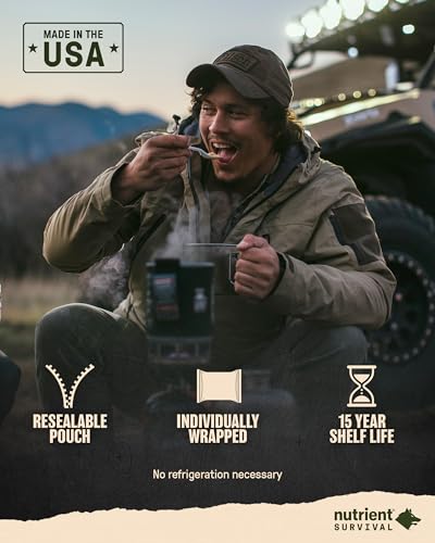 MRE Bravo Grab and Go Power Pack (8 Servings) Ready to Eat Meals, Freeze Dried Emergency Food Supply E437