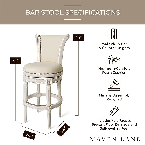Weathered Oak Finish Sand Color Fabric Upholstered Barstool with Back, Set of 3 Y81578