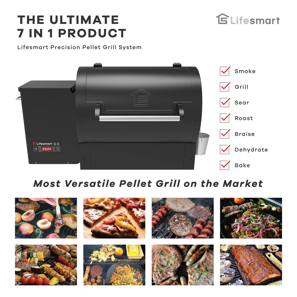 1500 Square Inch Pellet Grill and Smoker with 3 Cooking Racks M926407